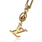 Louis Vuitton Gold Metal LV Facettes Bag Charm Key Holder