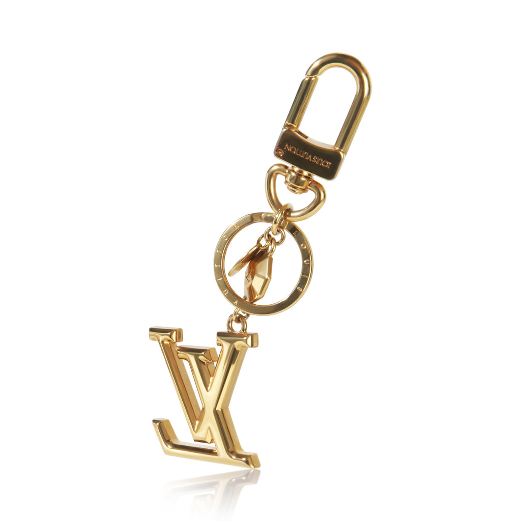 Louis Vuitton Gold Metal LV Facettes Bag Charm Key Holder