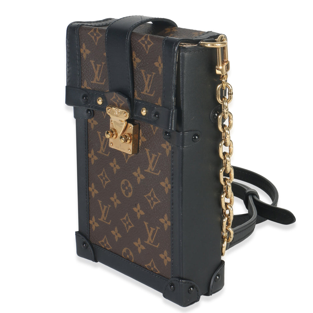 Louis Vuitton Black Monogram Canvas Verticale Trunk Pochette
