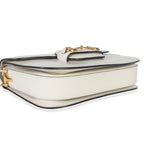 Gucci Mystic White Azalea Calfskin Horsebit Small 1955 Shoulder Bag