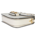 Gucci Mystic White Azalea Calfskin Horsebit Small 1955 Shoulder Bag