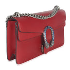 Gucci Red Pebbled Calfskin Small Dionysus Shoulder Bag