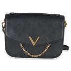 Louis Vuitton Black Monogram Calfskin Very Messenger Bag