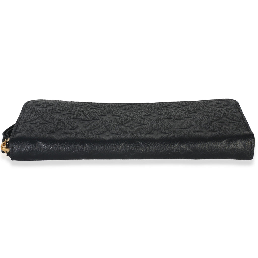 Louis Vuitton Black Monogram Empreinte Clemence Wallet