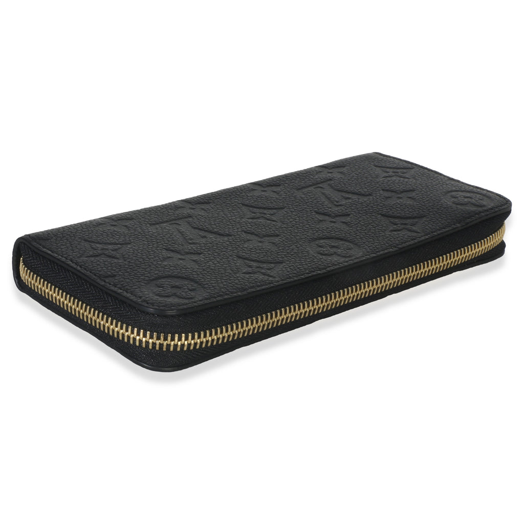 Louis Vuitton Black Monogram Empreinte Clemence Wallet