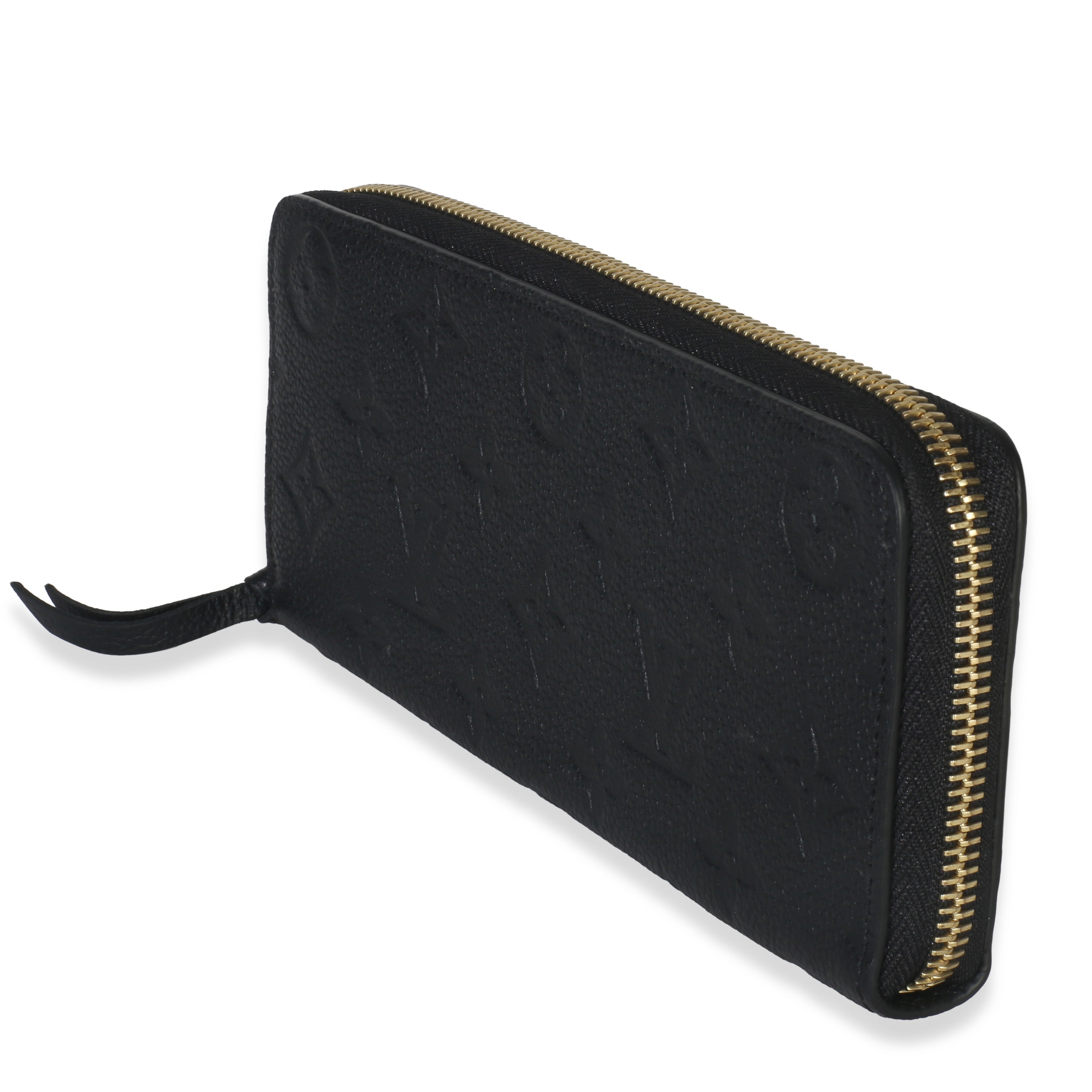 Louis Vuitton Black Monogram Empreinte Clemence Wallet