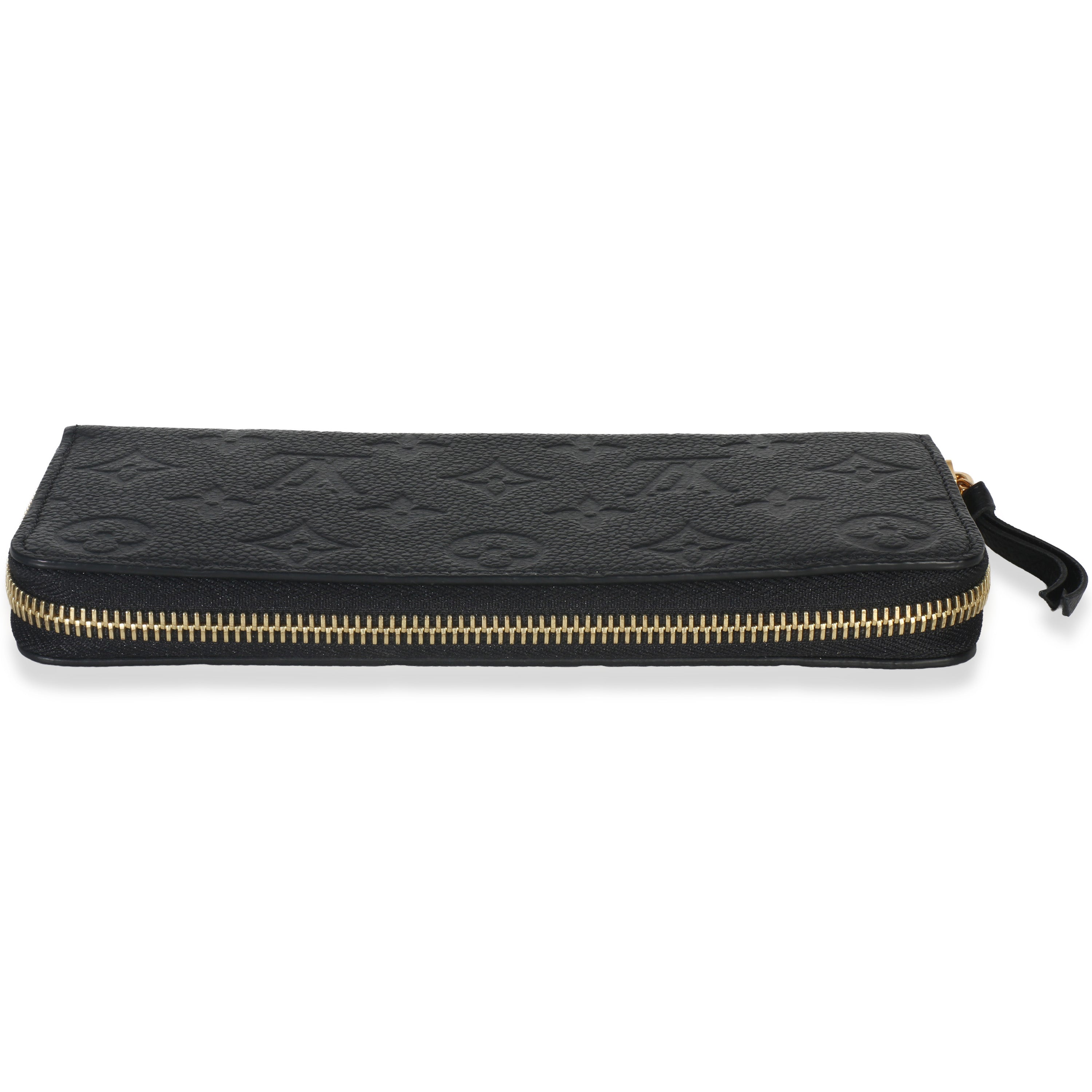 Louis Vuitton Black Monogram Empreinte Clemence Wallet