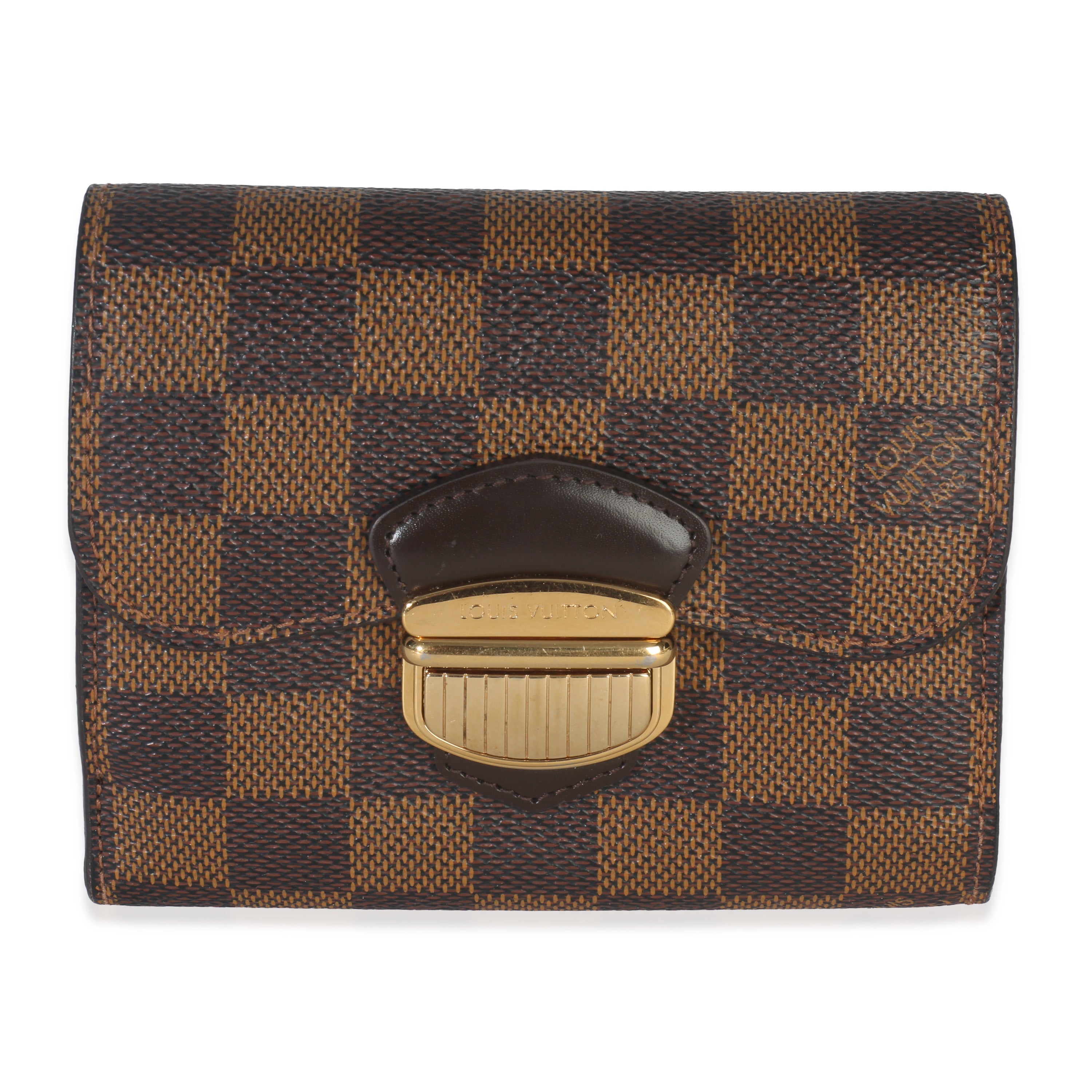 Louis Vuitton Damier Ebene Canvas Joey Wallet