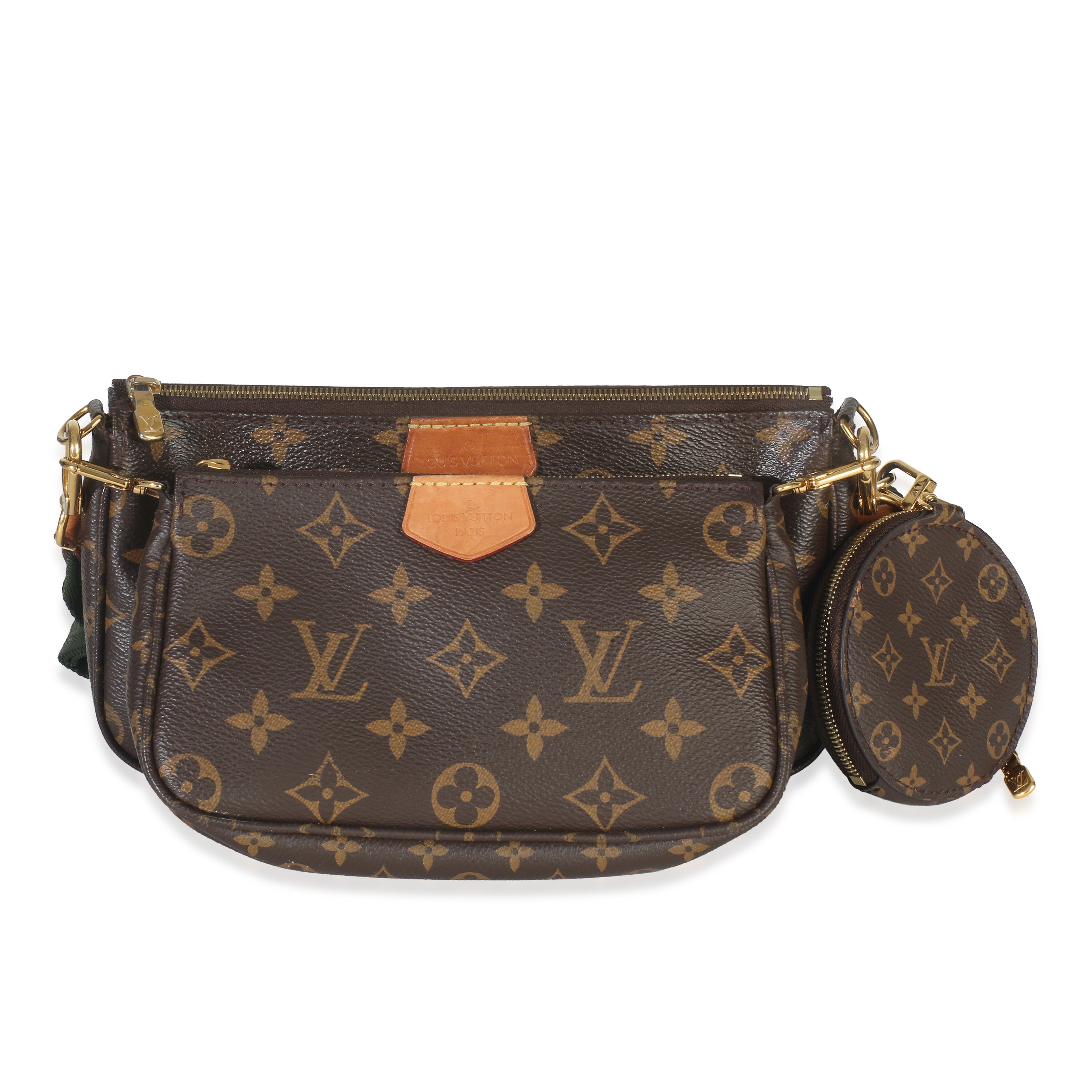 Louis Vuitton Kaki Monogram Canvas Multi Pochette Accessoires
