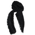 Louis Vuitton Black Silk Wool Monogram Shine Shawl