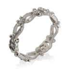 Gucci White Gold Diamond Flora Double G & Flower Ring