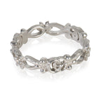 Gucci White Gold Diamond Flora Double G & Flower Ring