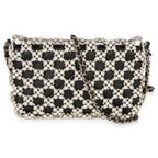 Chanel Black Gold Metal Pearl Embellished Mini Flap Bag