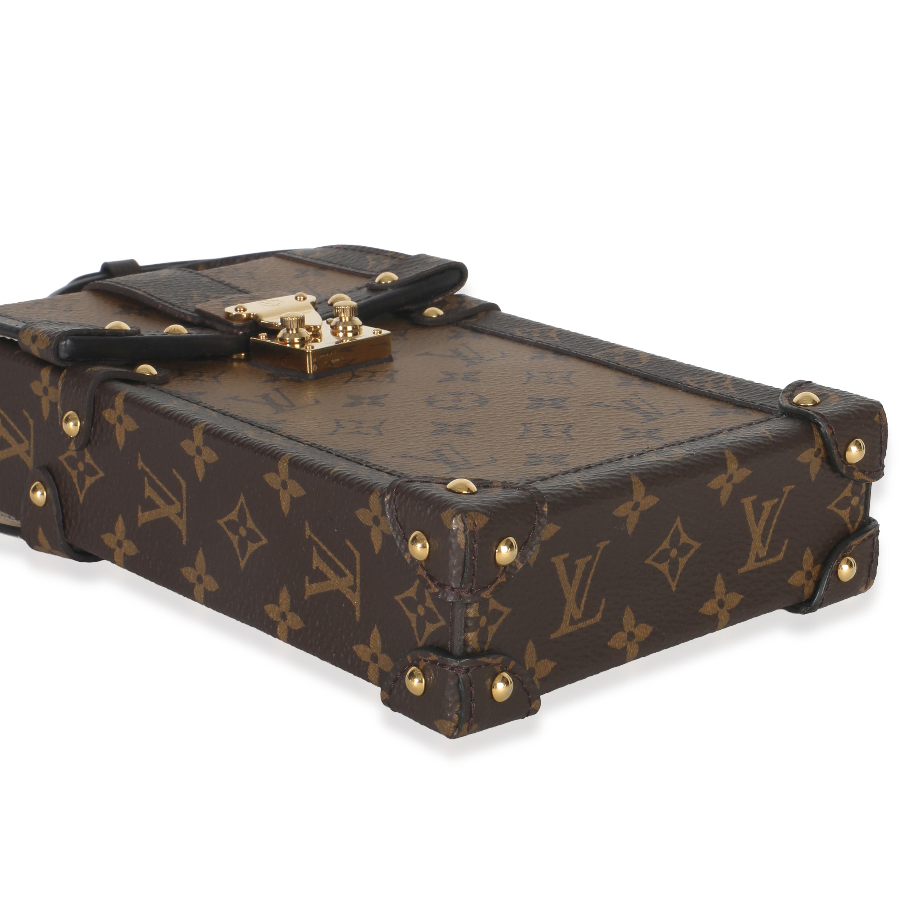 Louis Vuitton Monogram Reverse Canvas Vertical Trunk Pochette