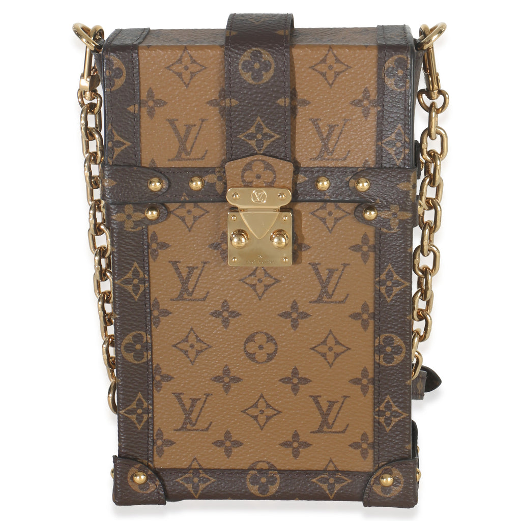 Louis Vuitton Monogram Reverse Canvas Vertical Trunk Pochette