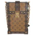 Louis Vuitton Monogram Reverse Canvas Vertical Trunk Pochette