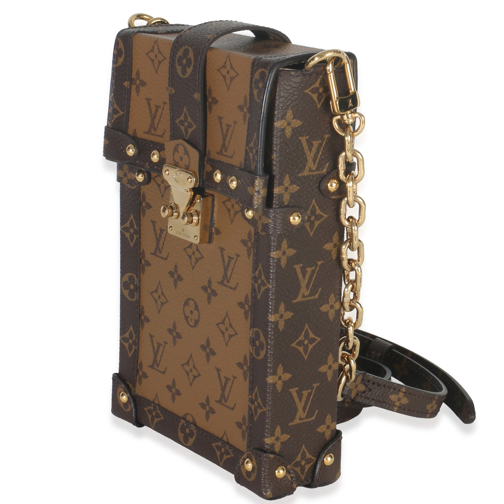 Louis Vuitton Monogram Reverse Canvas Vertical Trunk Pochette