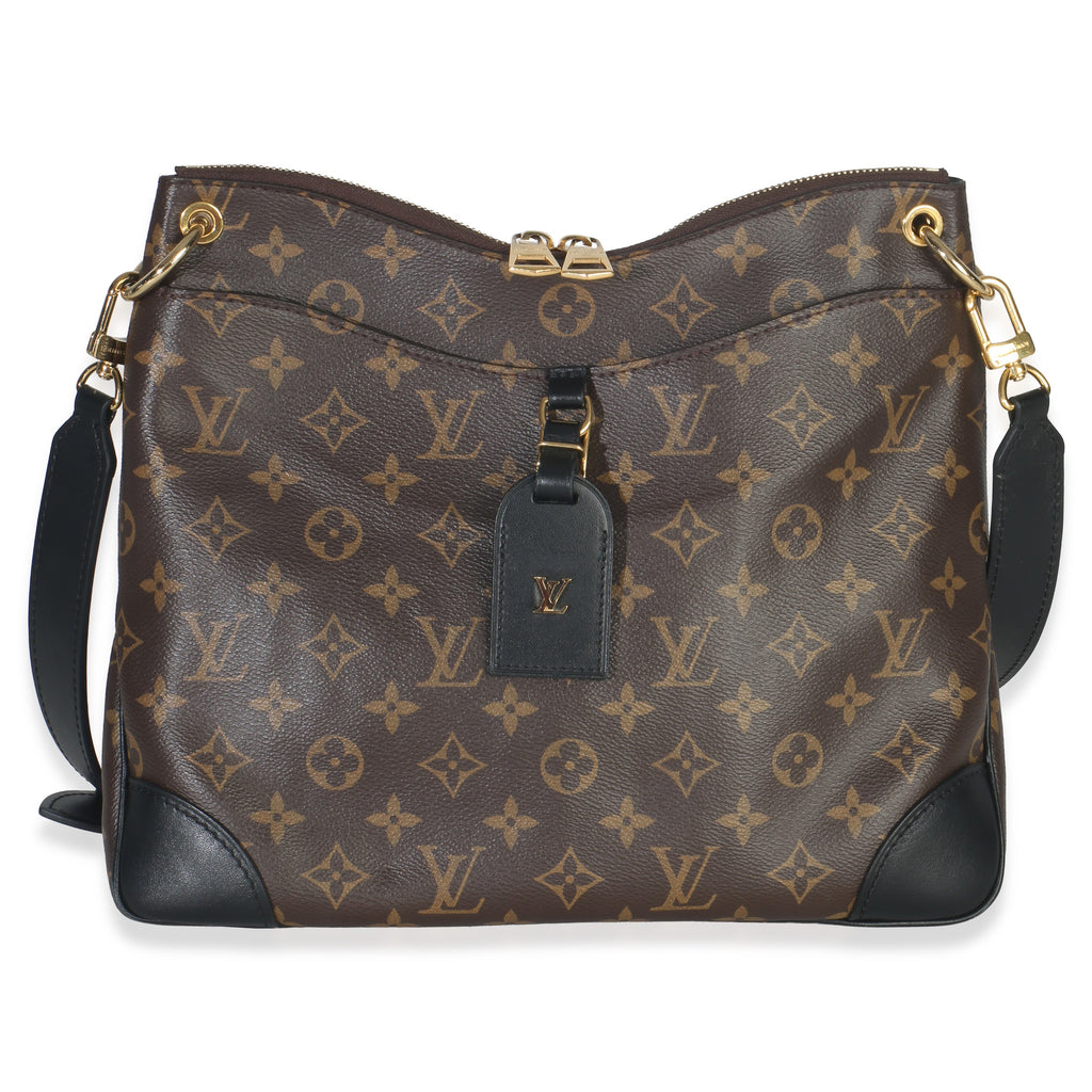 Louis Vuitton Black Monogram Canvas Odeon MM