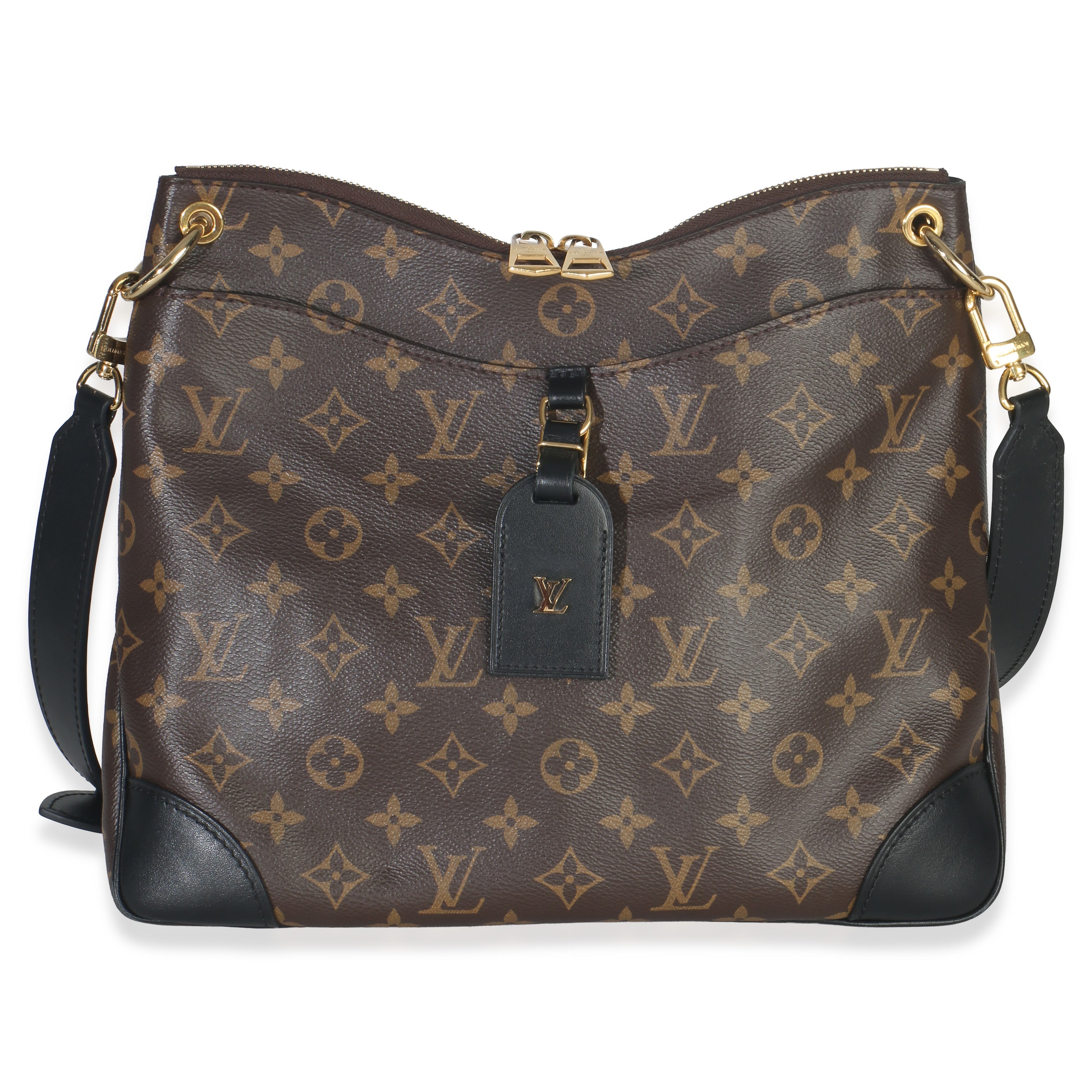Louis Vuitton Black Monogram Canvas Odeon MM