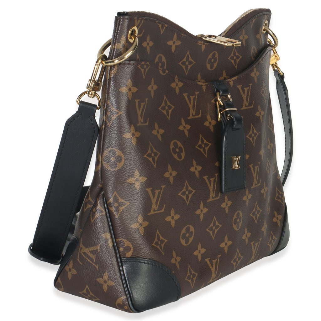 Louis Vuitton Black Monogram Canvas Odeon MM