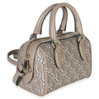Gucci Taupe GG Shadow Monogram Super Mini Ophidia Bowler Bag