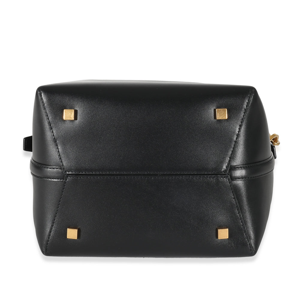 Saint Laurent Black Shiny Calfskin Small Le 37 Bucket Bag