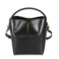 Saint Laurent Black Shiny Calfskin Small Le 37 Bucket Bag