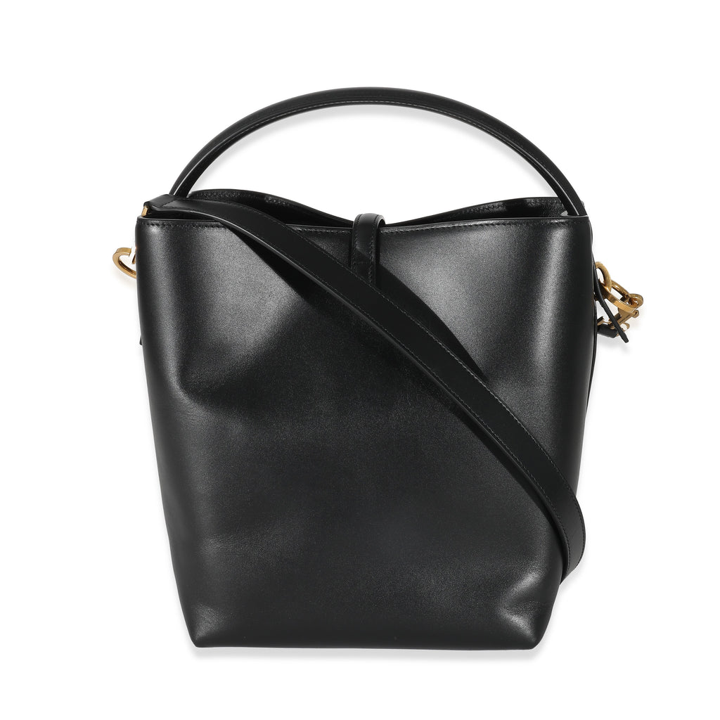 Saint Laurent Black Shiny Calfskin Small Le 37 Bucket Bag