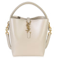 Saint Laurent Beige Calfskin Small Le 37 Bucket Bag
