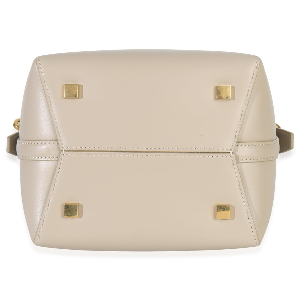 Saint Laurent Beige Calfskin Small Le 37 Bucket Bag