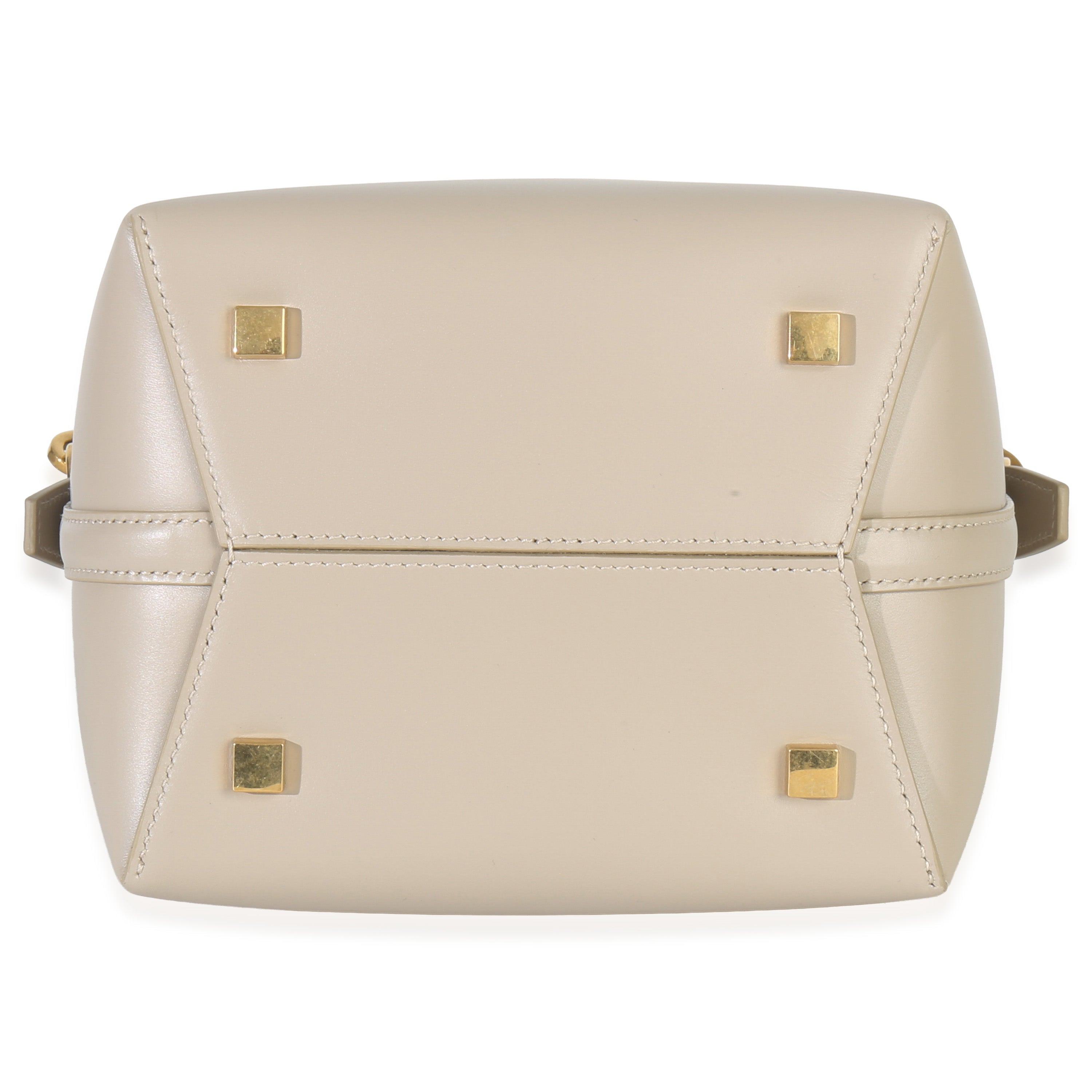 Saint Laurent Beige Calfskin Small Le 37 Bucket Bag