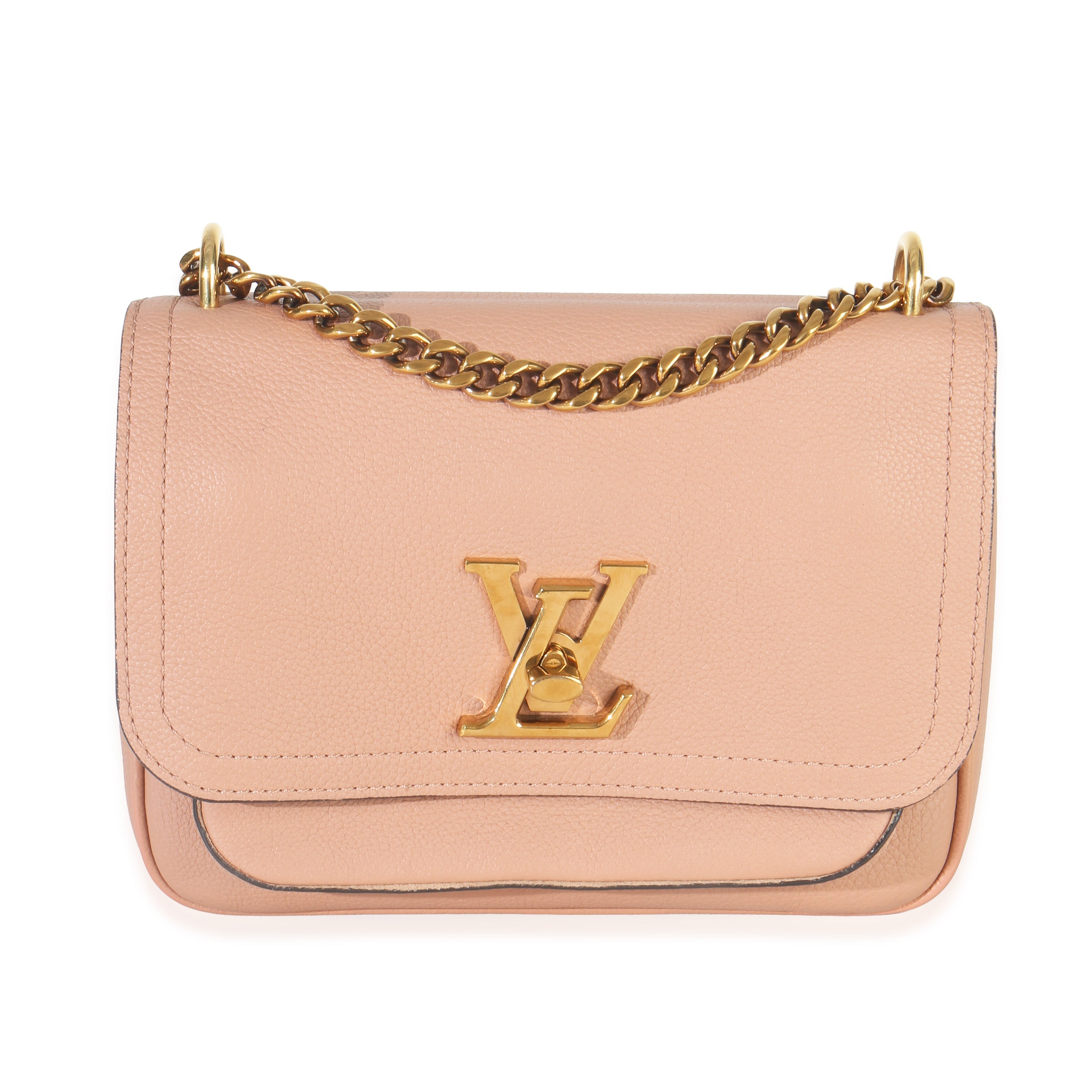 Louis Vuitton Rose Des Sables Grained Calfskin Lockme Tender