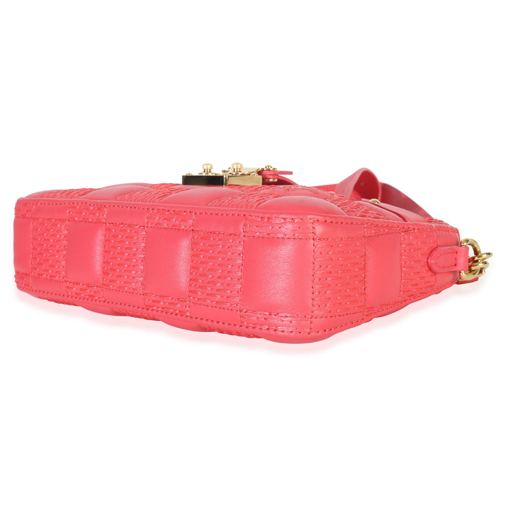 Louis Vuitton Rose Damier Quilted Lambskin Troca Pochette