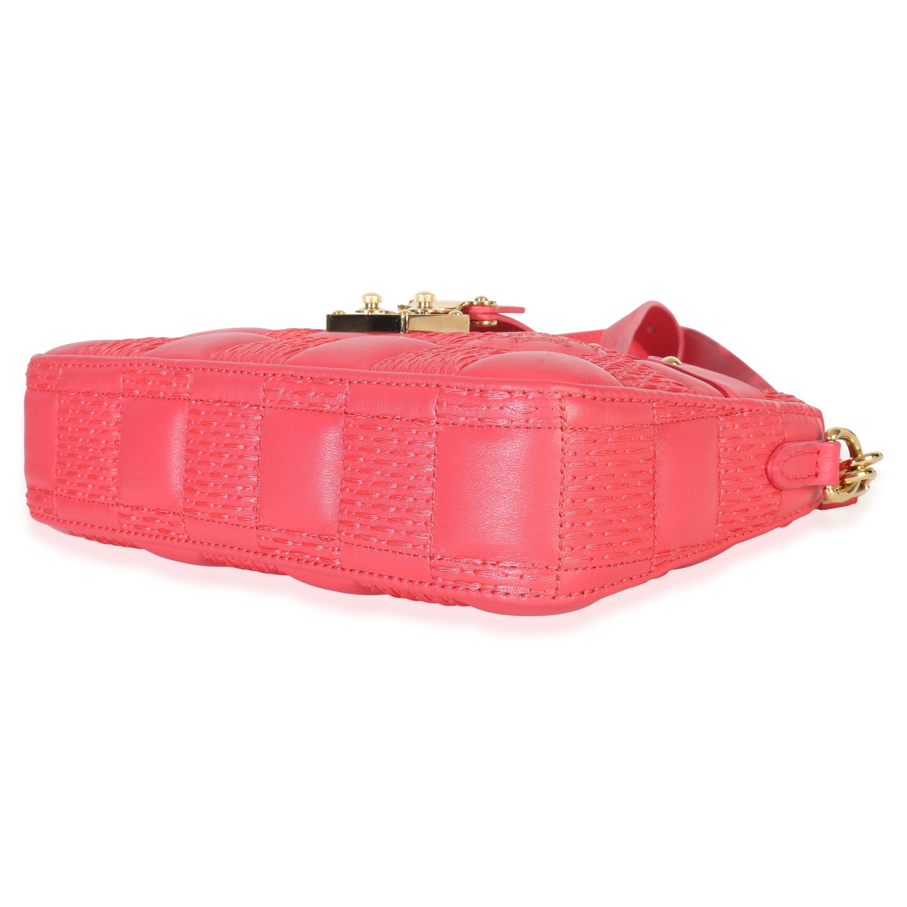 Louis Vuitton Rose Damier Quilted Lambskin Troca Pochette