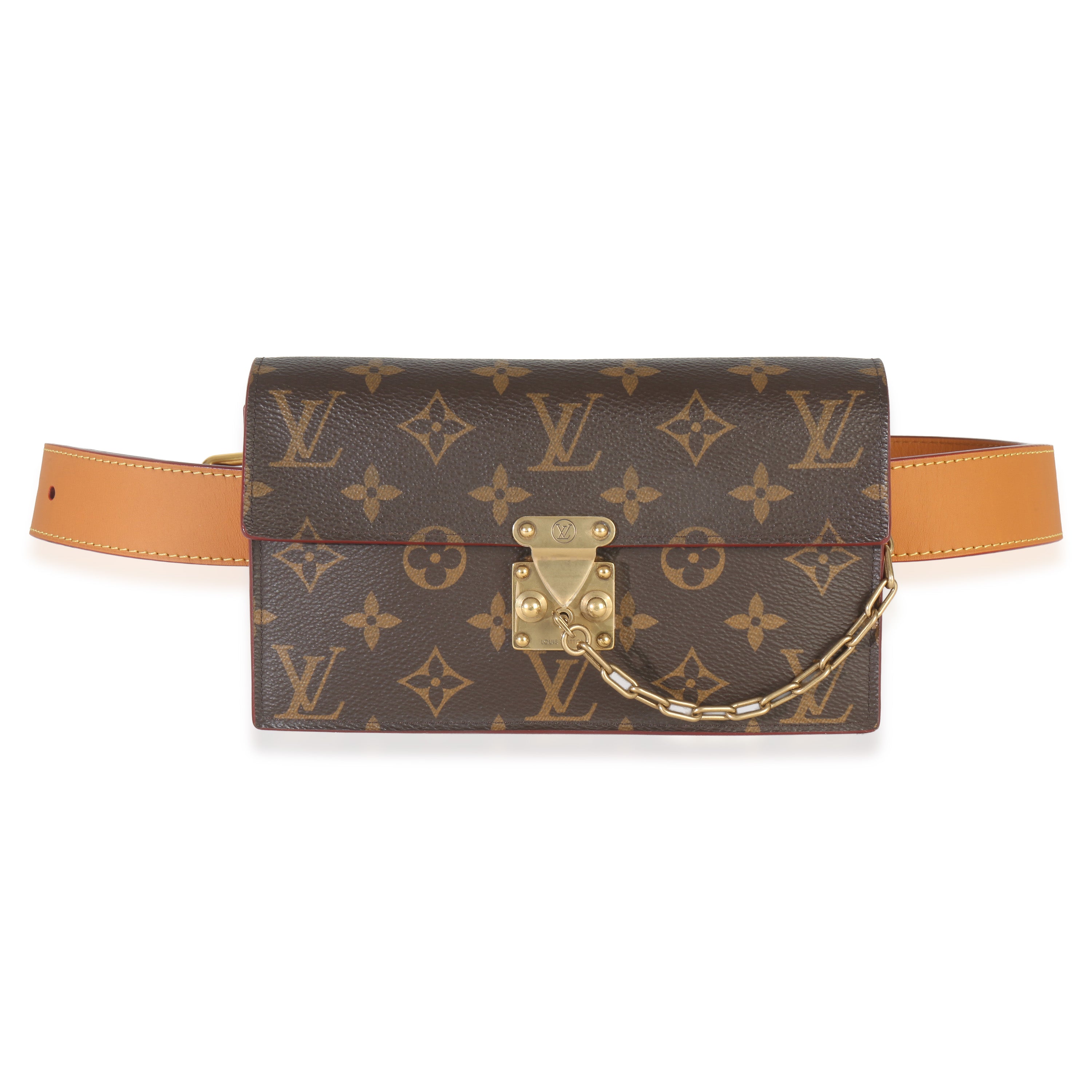 Louis Vuitton Monogram Canvas S Lock Belt Pouch