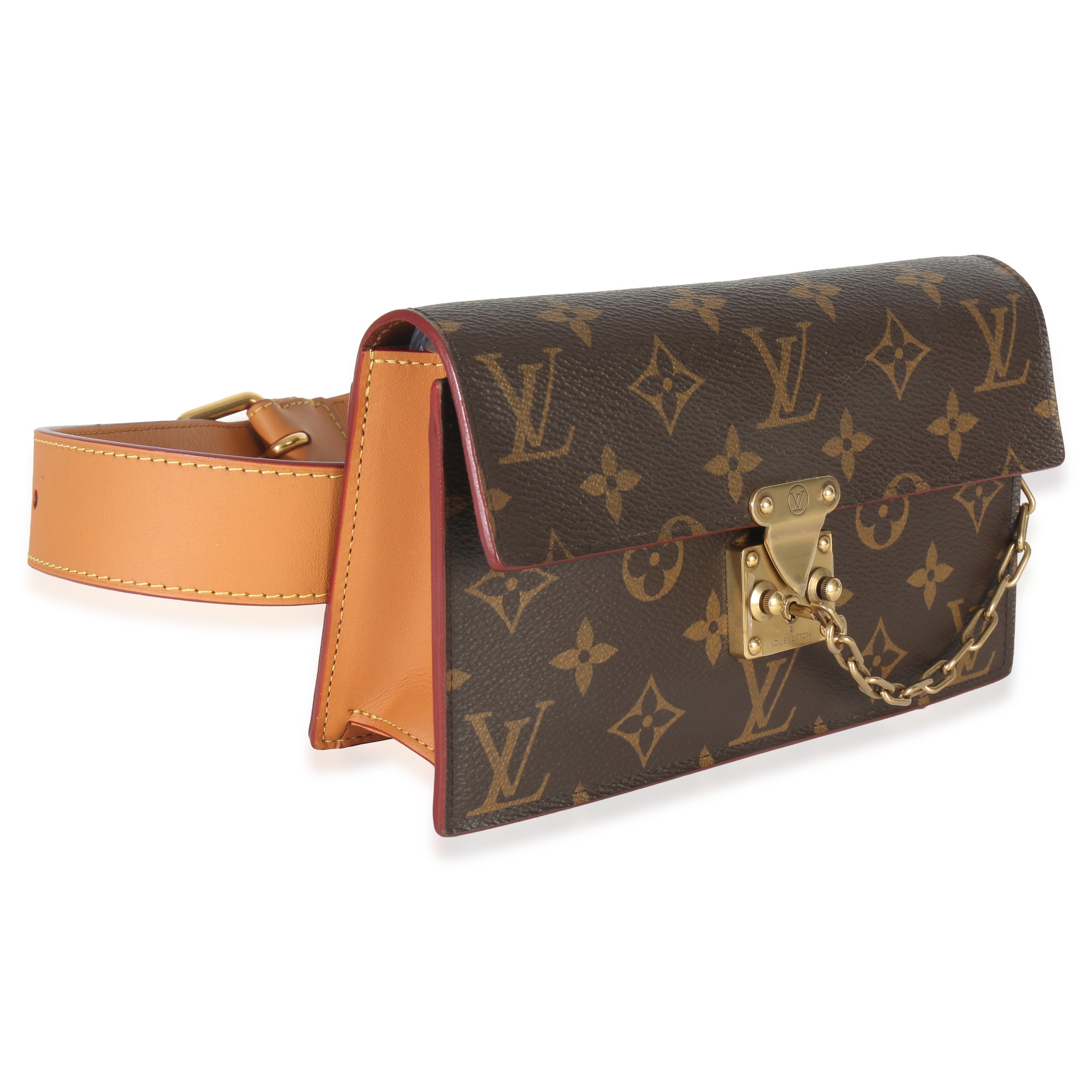 Louis Vuitton Monogram Canvas S Lock Belt Pouch