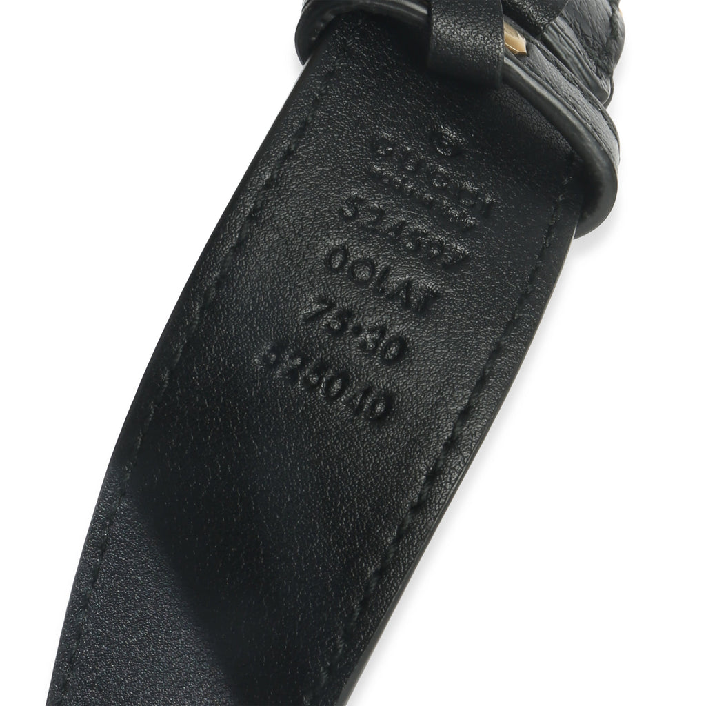 Gucci Black Matelasse Calfskin GG Marmont Triple Pouch Belt Bag
