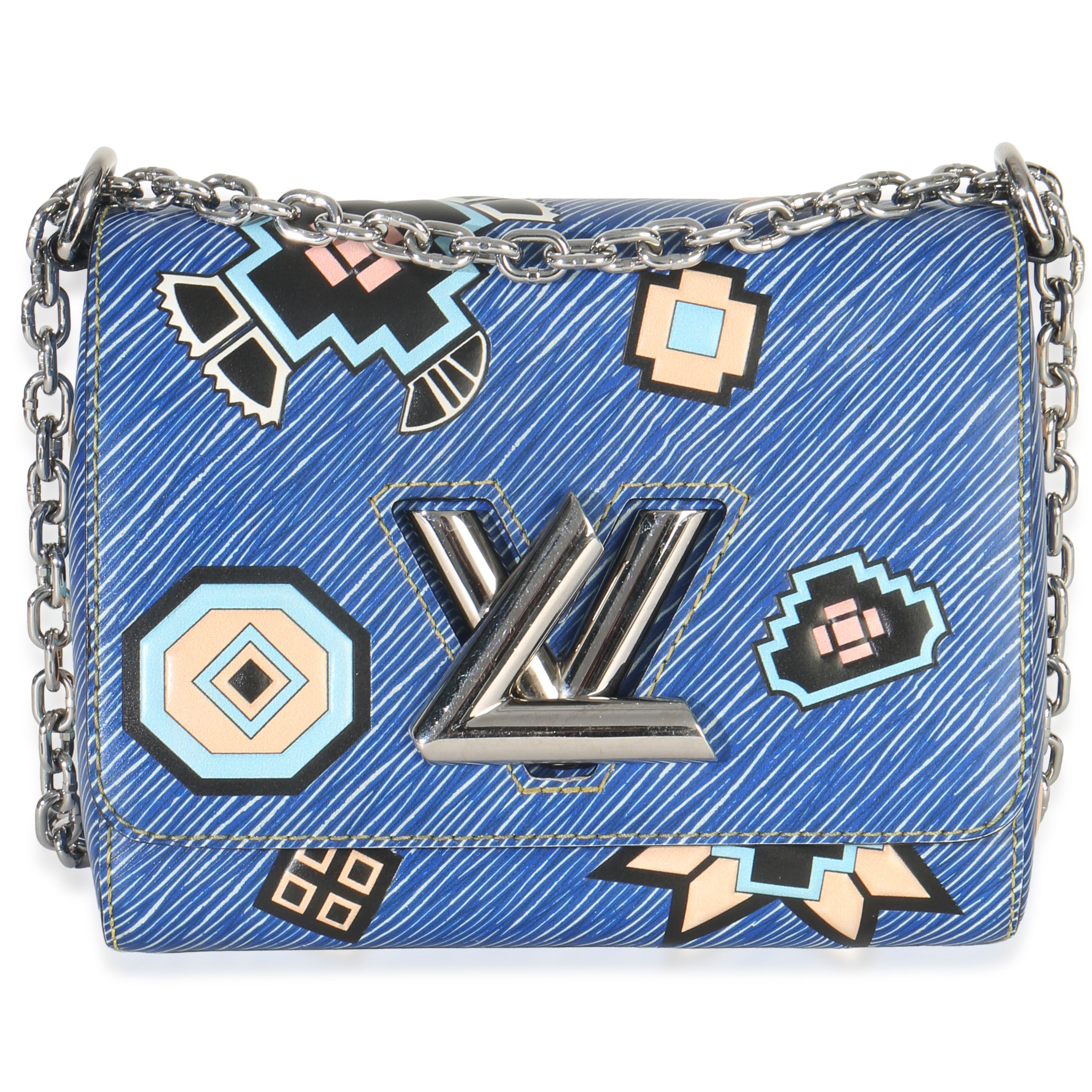 Louis Vuitton Blue Denim Aztec Epi Twist PM