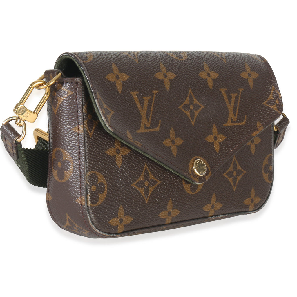 Louis Vuitton Kaki Monogram Canvas Felicie Strap & Go
