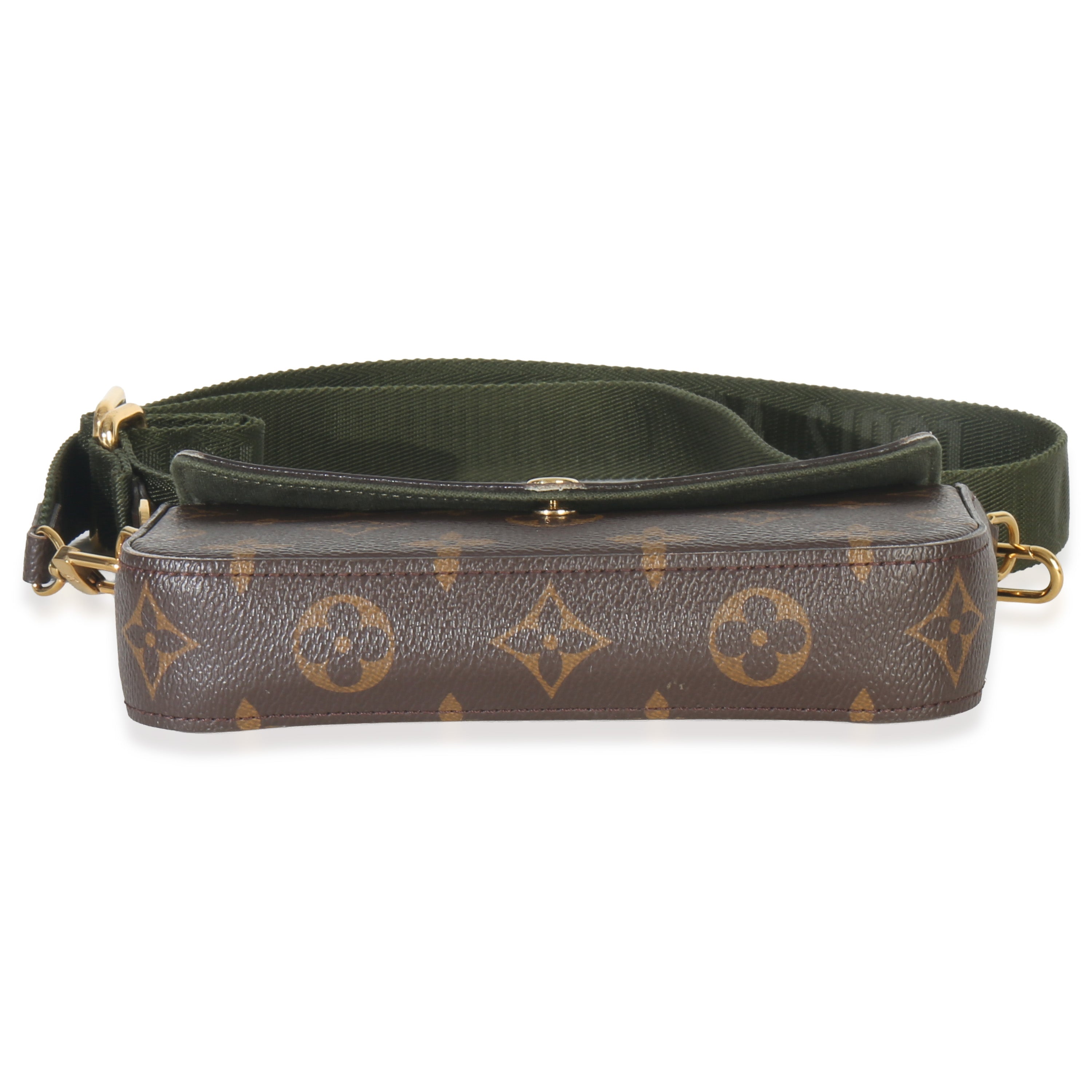 Louis Vuitton Kaki Monogram Canvas Felicie Strap & Go