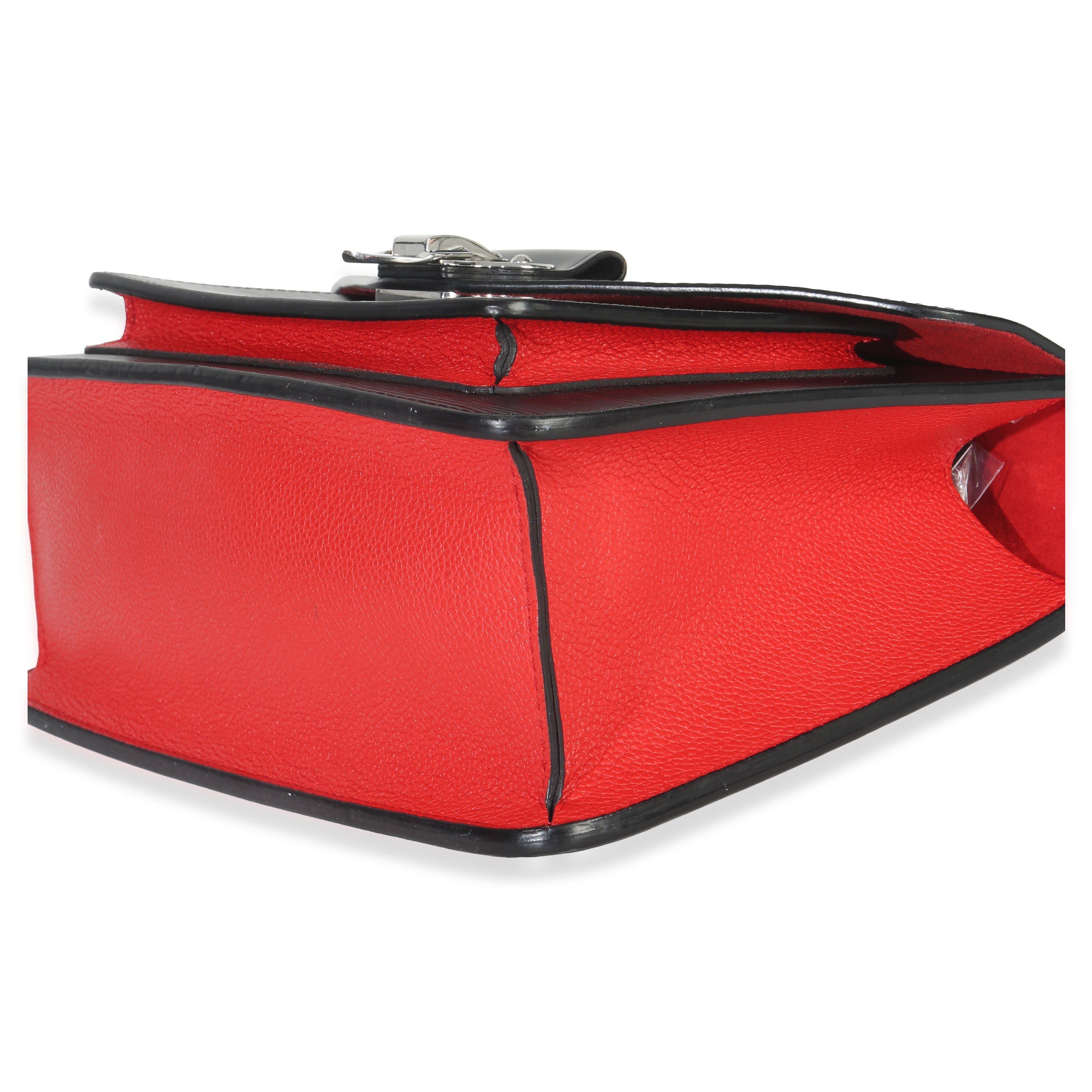 Louis Vuitton Black Red Blue Epi Neo Monceau Bag