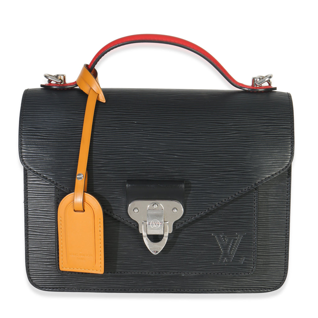 Louis Vuitton Black Red Blue Epi Neo Monceau Bag