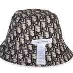 Christian Dior Black Nylon Reversible Teddy Bucket Hat 56