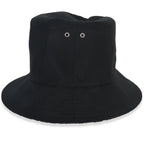 Christian Dior Black Nylon Reversible Teddy Bucket Hat 56