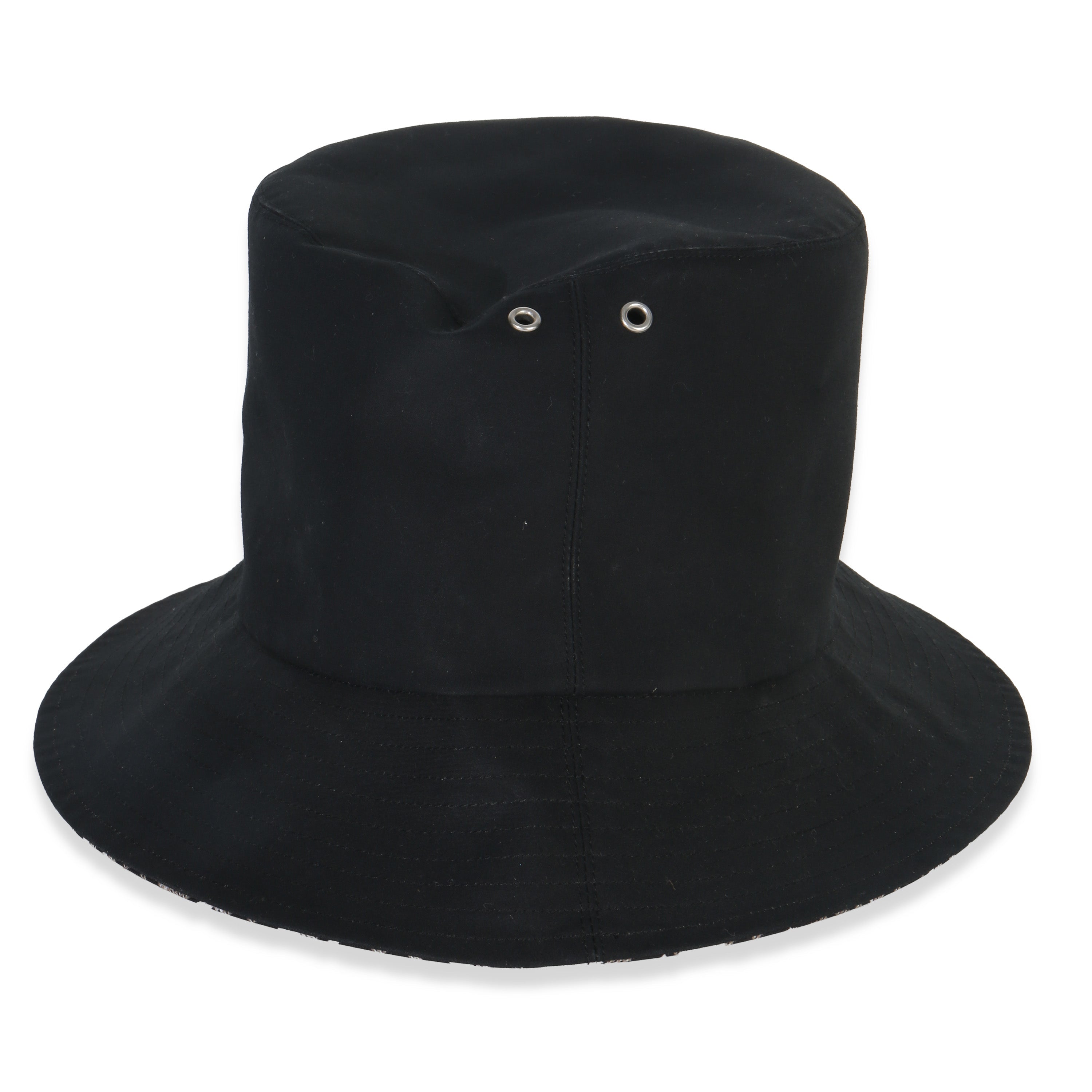 Christian Dior Black Nylon Reversible Teddy Bucket Hat 56
