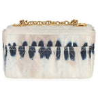 Christian Dior Multicolor Tie Dye Denim Cannage Small Caro Chain Bag