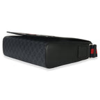 Gucci Black GG Supreme Canvas Night Courrier Flap Messenger Bag