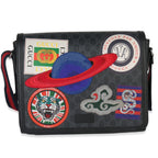 Gucci Black GG Supreme Canvas Night Courrier Flap Messenger Bag