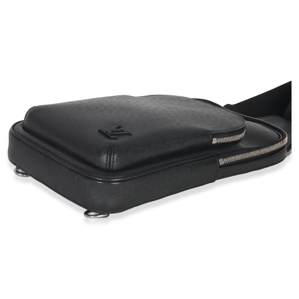 Louis Vuitton Black Taiga Avenue Sling Bag