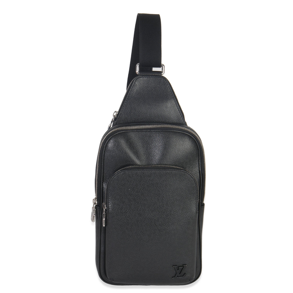 Louis Vuitton Black Taiga Avenue Sling Bag